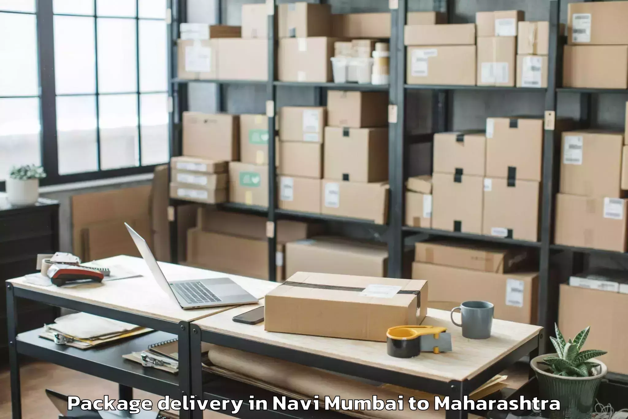 Top Navi Mumbai to Malkapur Package Delivery Available